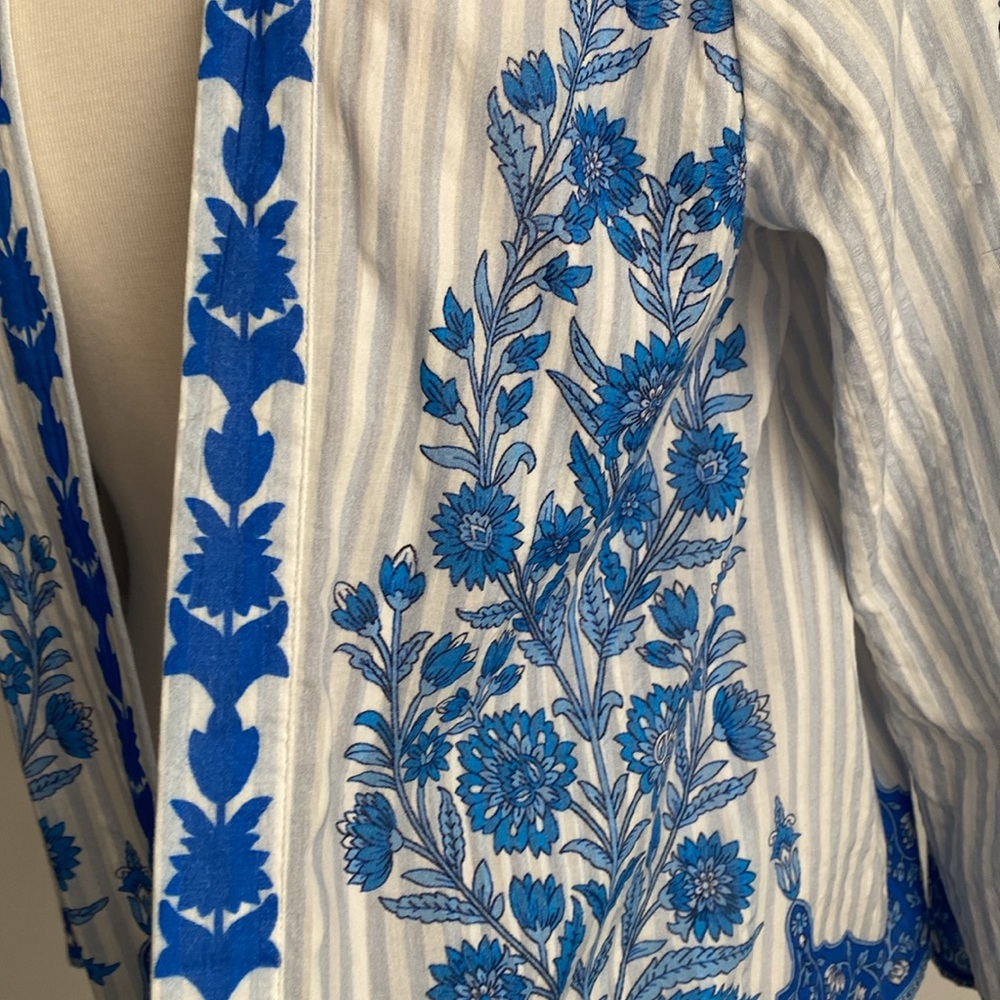 Anthropologie | Conditions Apply Kimono Style Open Front Jacket One-size - Picture 3 of 8